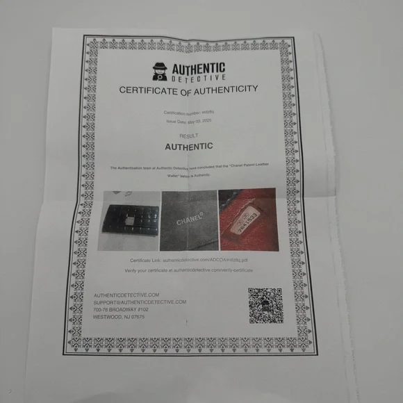 Chanel Chocolate Bar Black and Red Interior Wallet - Picture 9 of 9